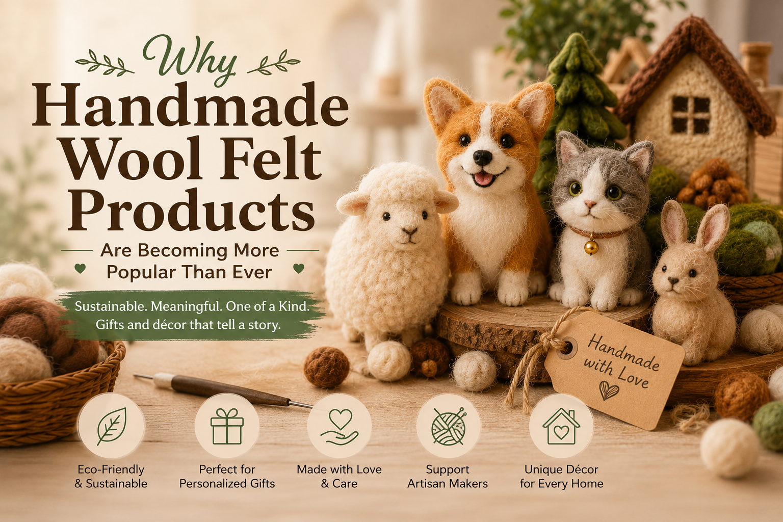 Why Handmade Wool Felt Products Are Becoming More Popular Than Ever